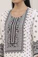 Blue Cotton Ethnic Motifs Printed Straight Kurta image number 1