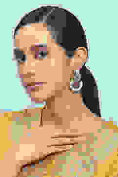 Pink Alloy Drop & Danglers image number 3