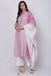 Pink Straight Kurta Palazzo Suit Set image number 4