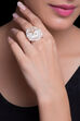Matt Silver And Gold Mesh Ring image number 0