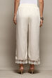 Black Rayon Regular Solid Palazzo image number 2