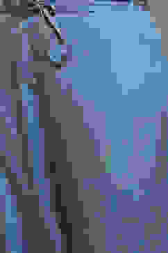 Earthy Blue Cotton Silk Straight Kurta Palazzo Suit Set image number 2