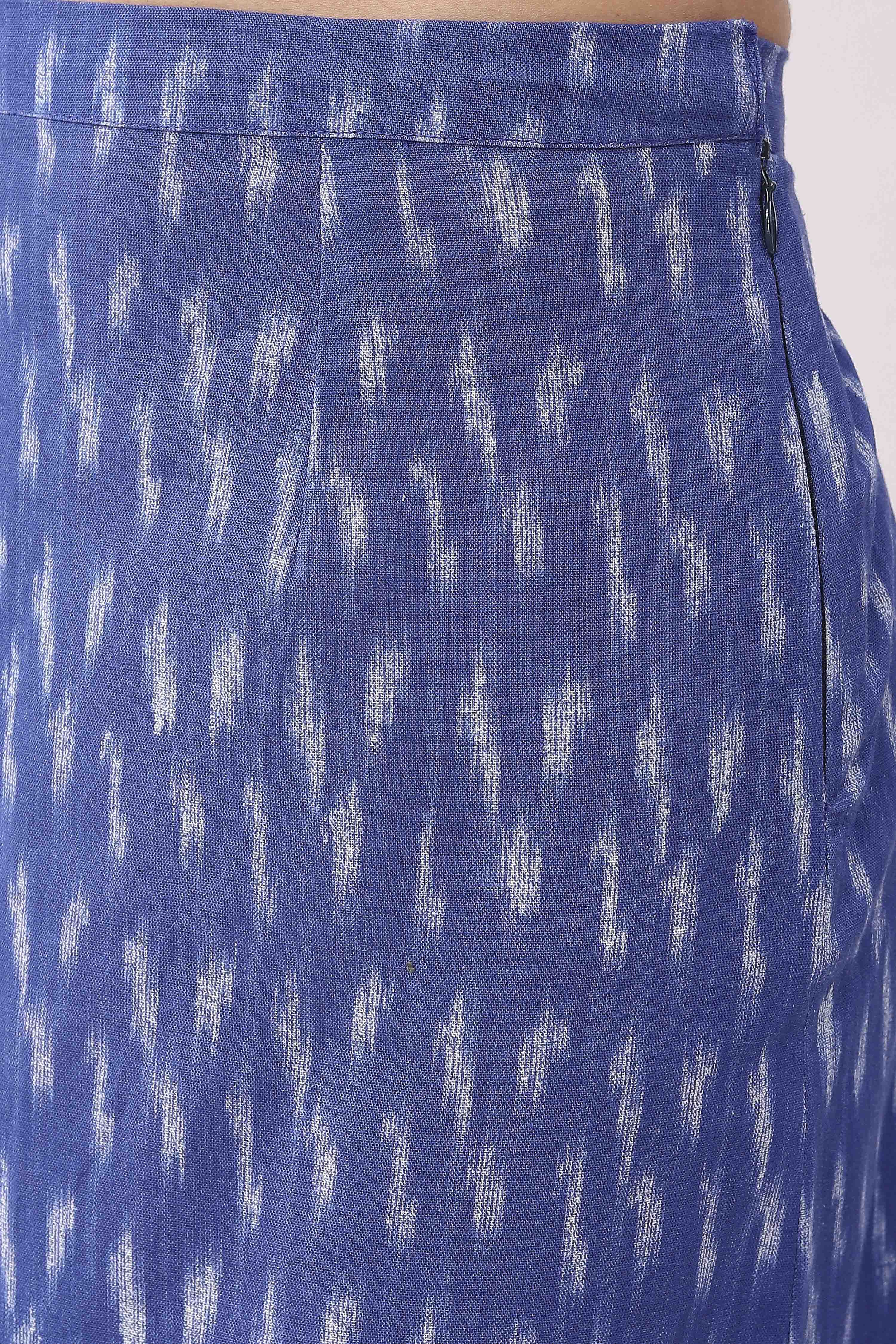 Royal Blue Cotton Skirt image number 1