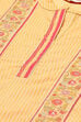Yellow Cotton A-Line Kurta Palazzo Suit Set image number 1