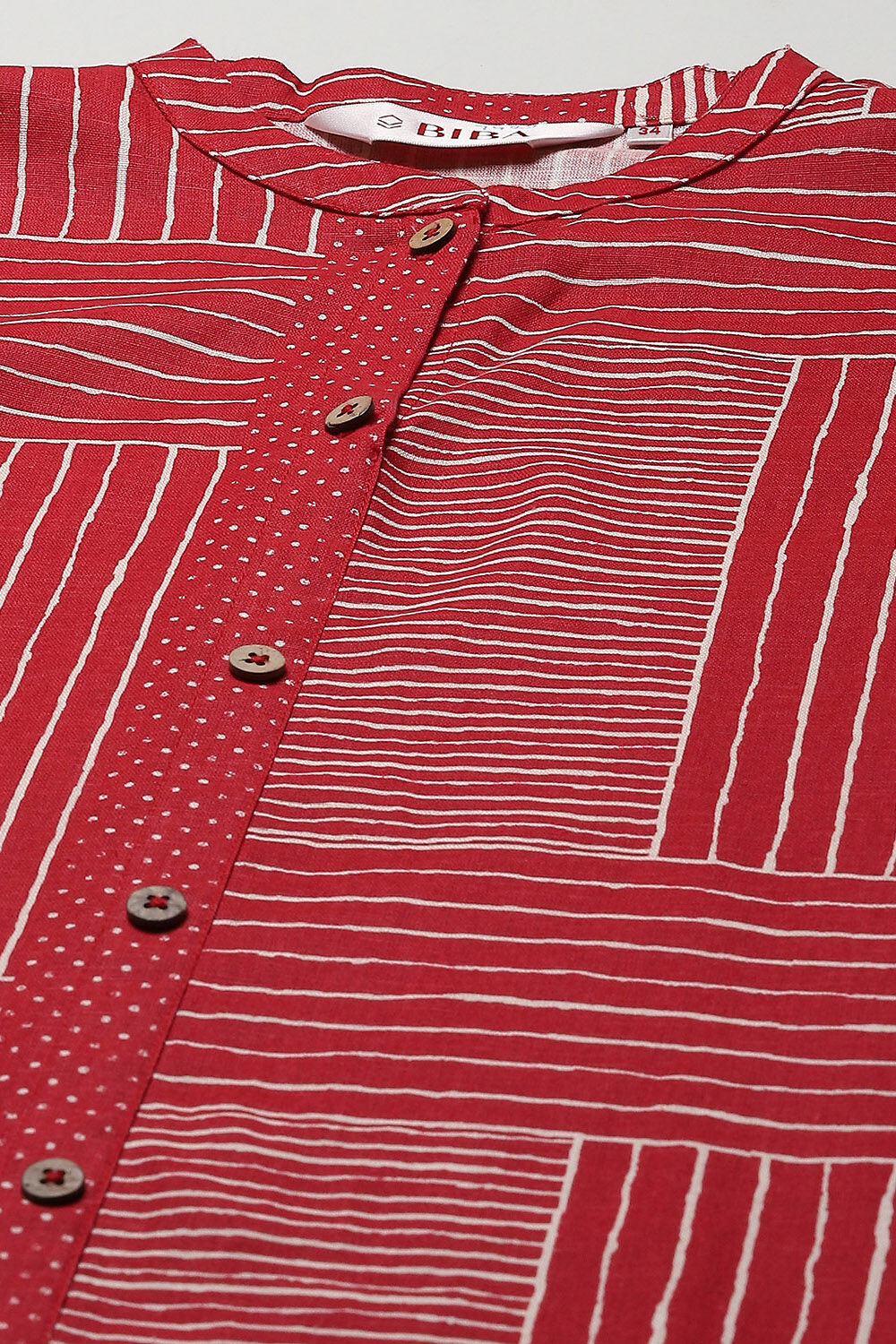 Blue Cotton Flax Narrow Kurta Pant Suit Set image number 1