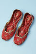 Maroon PU Mojaris image number 5