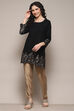 Black Daffodil Straight Printed Kurti image number 2