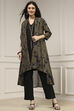 Black Viscose Rayon Straight Dyed Fusion Set image number 7