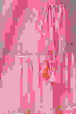 Peach Art Silk Printed Short Top Lehenga Set image number 2