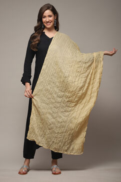 Beige Cotton Dupatta image number 0