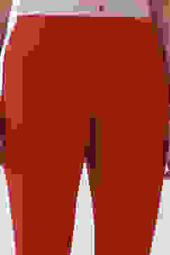 Red Cotton Lycra Leggings image number 1