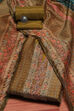 Blue Chanderi Floral Printed Unstitched Suit Set image number 0