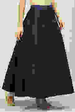 Navy Art Silk Skirt image number 3