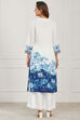 Blue Viscose Rayon Straight Kurta image number 5