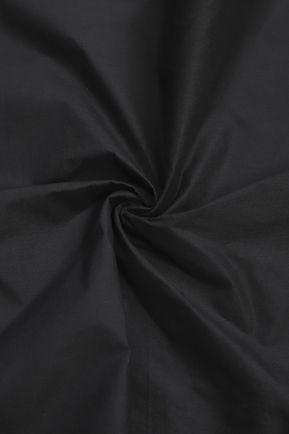 Black Cotton Hand Block Print Unstitched Suit Set image number 2