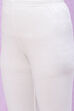 Ivory Nylon Girls Straight Kurta Churidar Suit Set image number 8