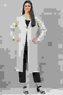 Beige Acrylic Yarndyed Shrug image number 5