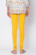 Camel Cotton Blend Solid Churidar image number 3