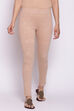 Beige Cotton Leggings image number 0
