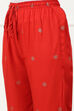 Red Printed Regular Fit Straight Pants image number 1
