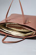 Blush Pink Pu Leather Tote Bag