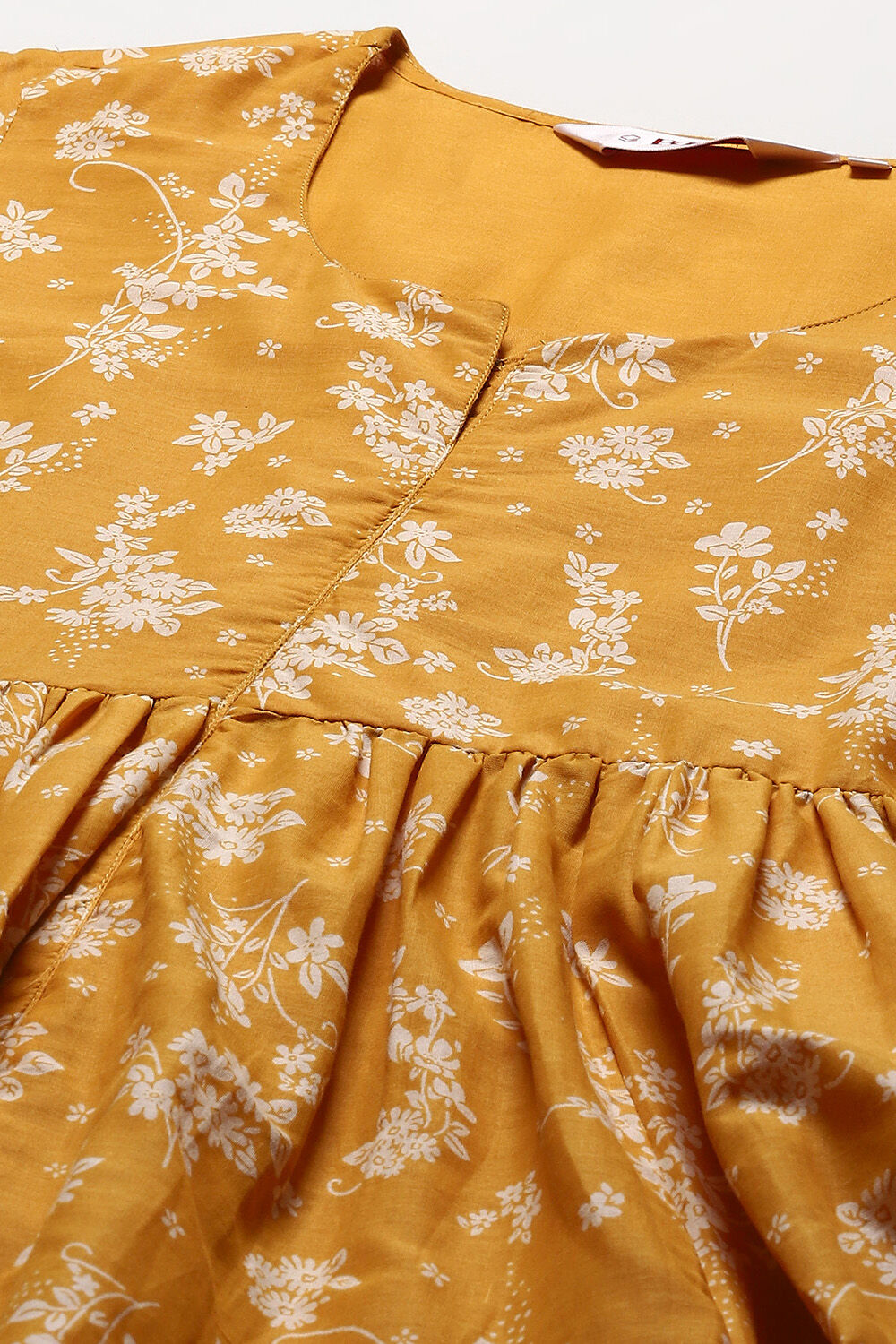 Blue Cotton Anarkali Kurta Palazzo Suit Set image number 1