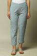 Marine Blue Cotton Yarndyed Pants image number 1