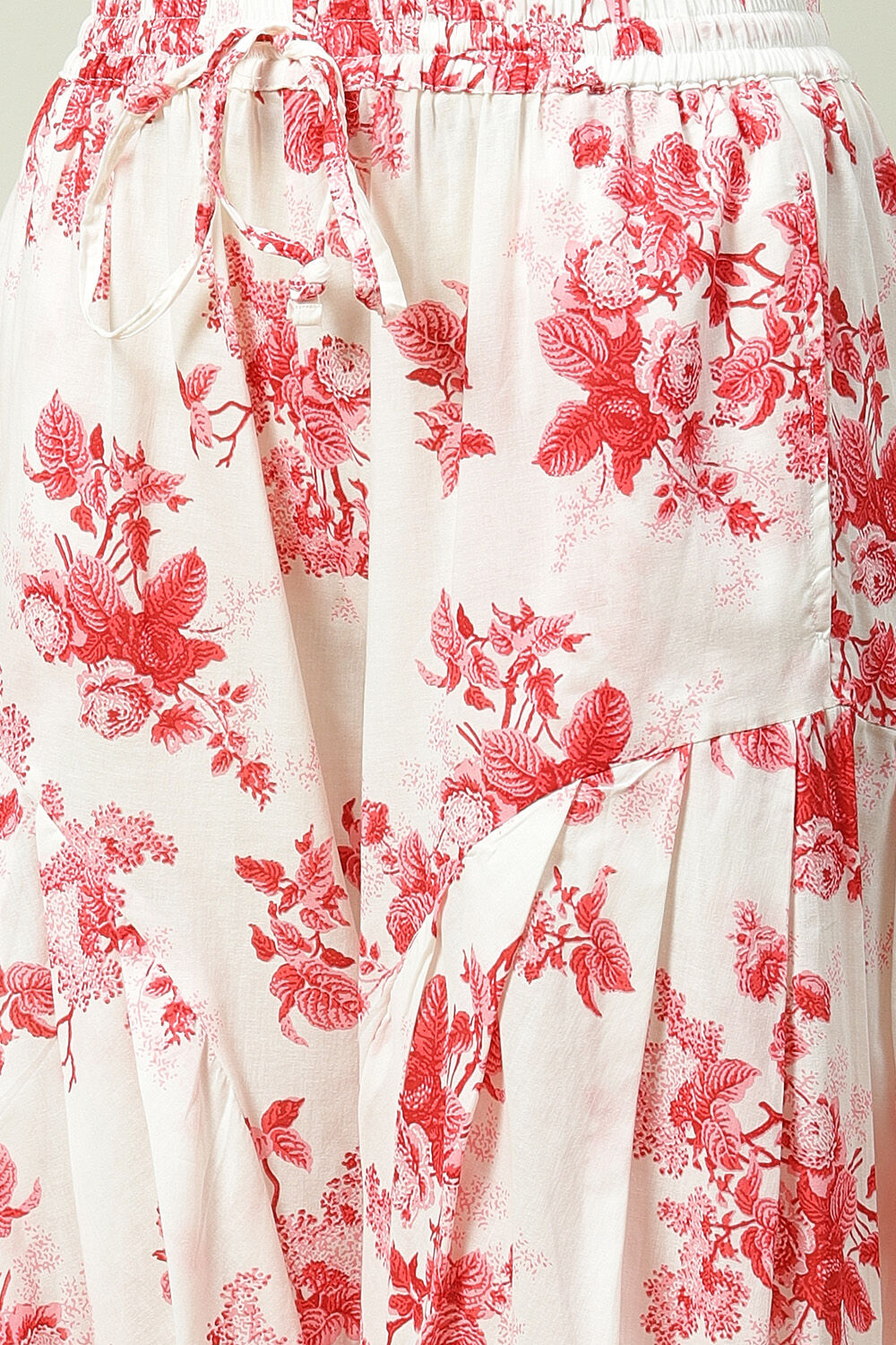 Red Cotton Straight Kurta Set image number 2