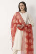 Red Cotton Dupatta image number 1