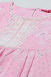 Pink Cotton Viscose Gathered Suit Set image number 1