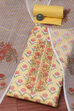 Blue Green Cotton Blend Unstitched Suit set image number 0