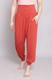 Teal Blue Viscose Blend Harem Pants image number 0