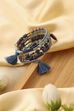 Blue Plastic Multi-Strand Wrap Around Bracelet image number 2