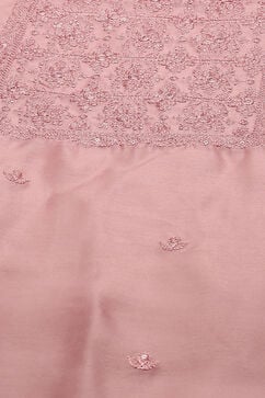 Dusty Pink Linen Blend Unstitched Suit Set image number 2