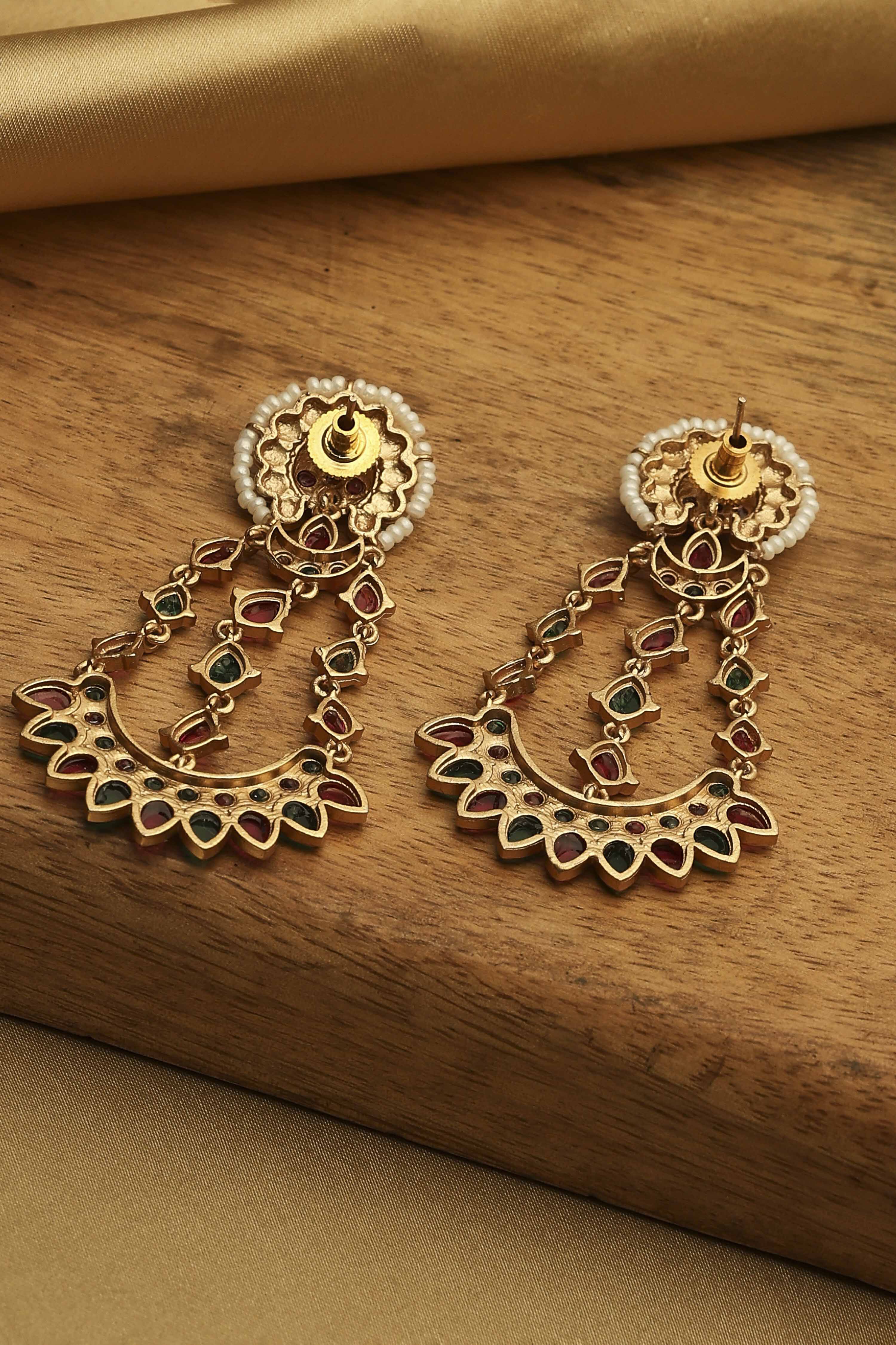 Multicolor Brass Drop & Danglers image number 2