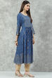 Brown Rayon A-Line Printed Kurta image number 3