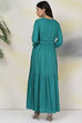 Cherry Red Rayon Fusion Dress image number 5