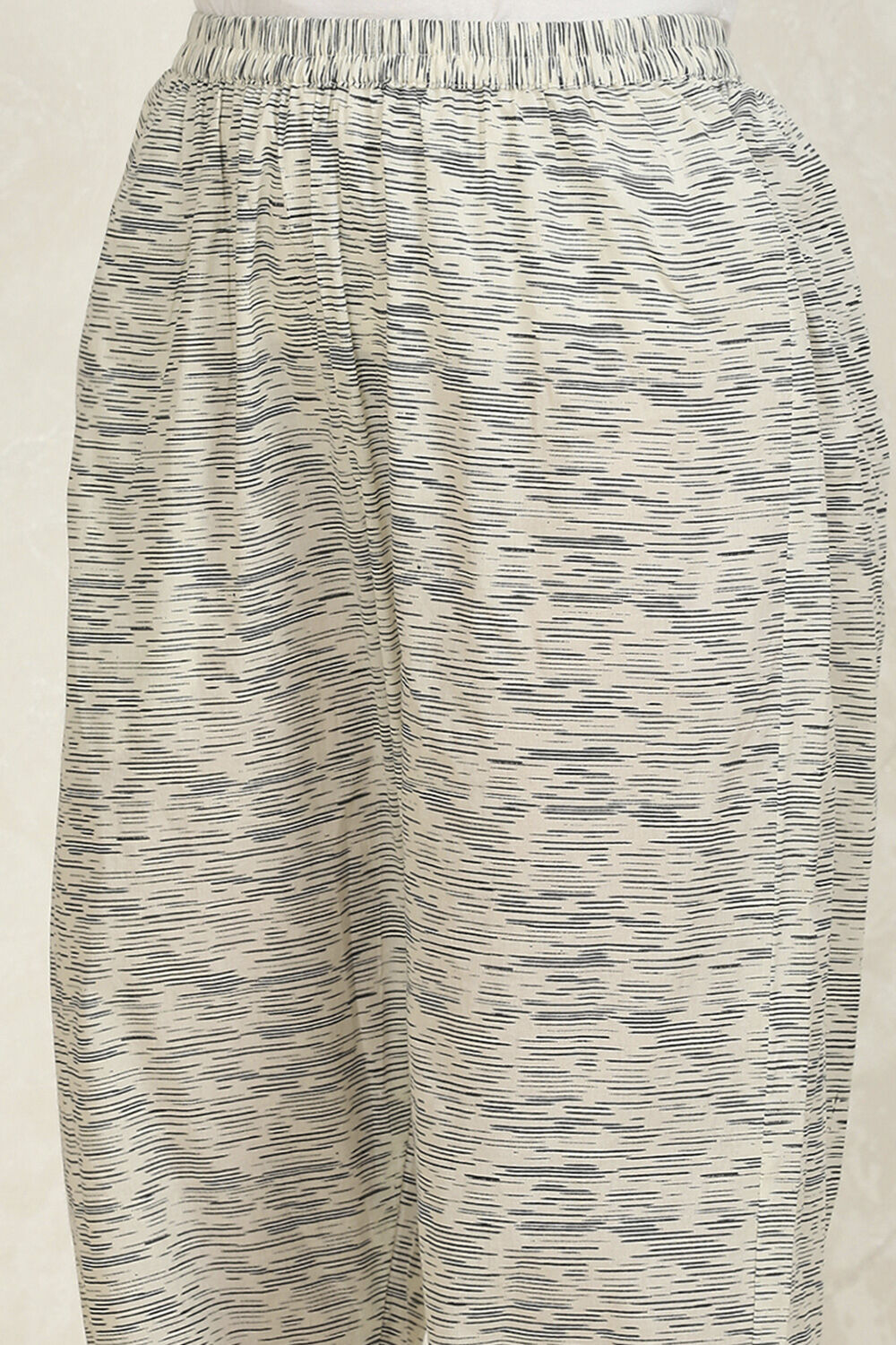 Off-White Cotton Machine Embroidered Unstitched Suit Set image number 3