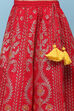 Yellow & Pink Polyester Embroidered Suit Set image number 2