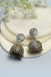 Oxidised Gold Brass Jhumka image number 0