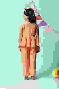 Yellow Rayon Straight 2 Piece Set image number 4