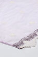 Lavendar Cotton Blend Printed Unstitched Suit Set image number 4