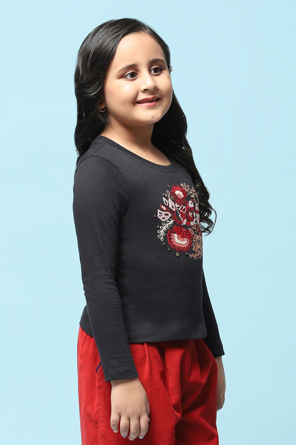 Peach Cotton Straight Top image number 3