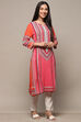 Red Rayon Straight Kurta image number 4