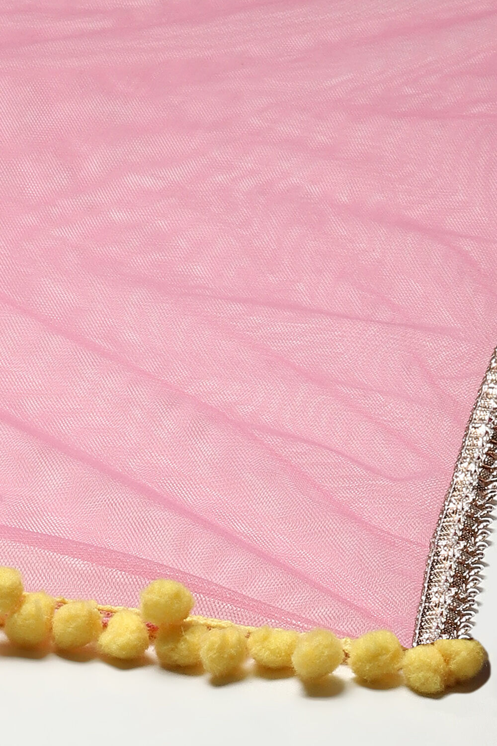 Yellow Cotton Flared Kurta Straight Palazzo Suit Set image number 3