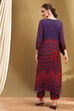 Black Printed Asymmetric Kurta Set image number 4