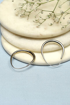 Gold Alloy Hoops image number 2