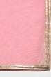 Pink Cotton Anarkali Kurta Churidar Suit Set image number 3