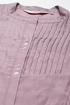 Lilac Poly Viscose Straight 2 Piece Set image number 1