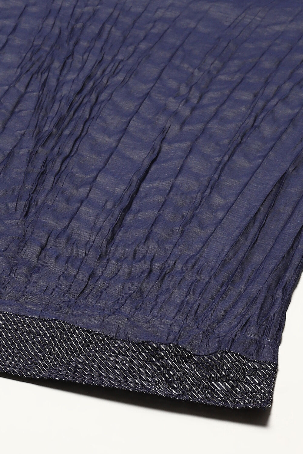 Indigo Cotton Blend Straight Kurta Suit Set image number 3